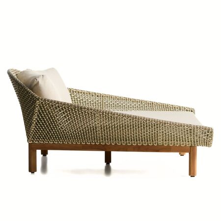 Kave Home 2er-Sonnenliege Olbia von Kave Home Grün / Beige