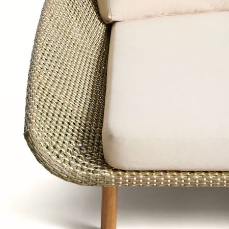 Kave Home 2er-Sonnenliege Olbia von Kave Home Grün / Beige