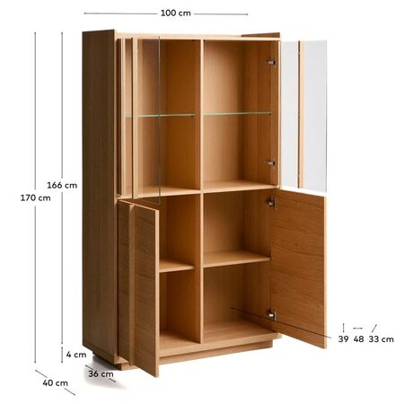 Kave Home Vitrine Onix von Kave Home Eiche natur