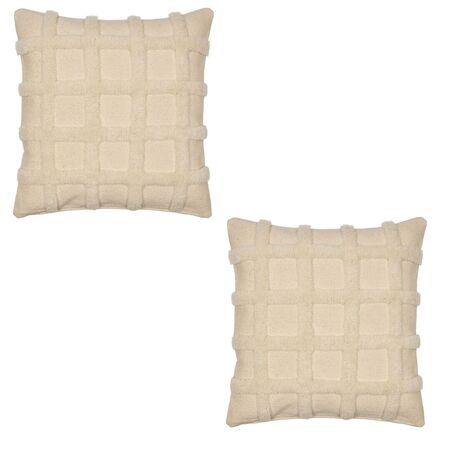 Ferm Living Kids Decke Lunden im 2er Set von Ferm Living Off-White, Quadrat