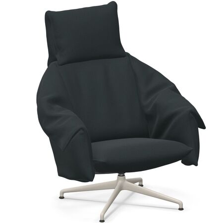 Vitra BCU Bascule Highback von Vitra Sea Green 07 - Hola, Kreide 37 pulverbeschichtet (glatt), H: 43 cm
