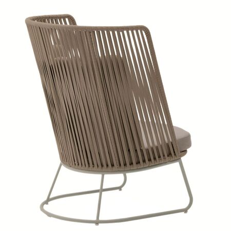 Kave Home Outdoor-Sessel mit hoher Rückenlehne Saconca von Kave Home Beige
