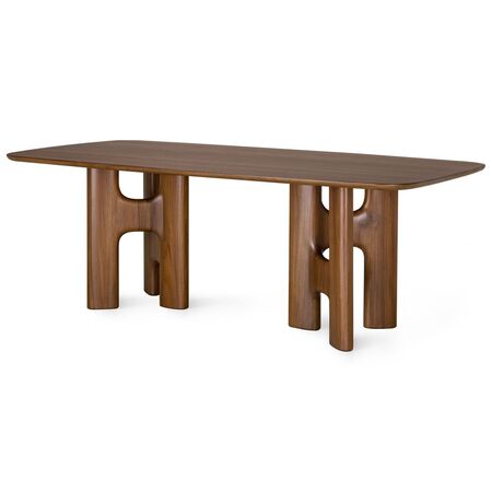Ethnicraft Tisch Flow von Ethnicraft L: 220 cm, Teak - Wildes Braun