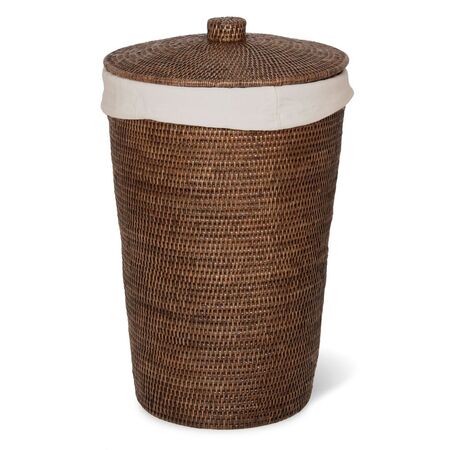 Decor Walther Wäschebehälter BASKET WB von Decor Walther Dunkles Rattan