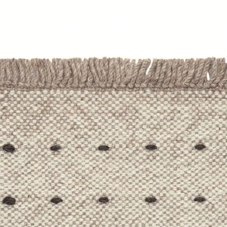 Kvadrat Rugs Teppich Yield Dot Naturally Coloured Fringes von Kvadrat L: 170 cm / B: 240 cm, 0115