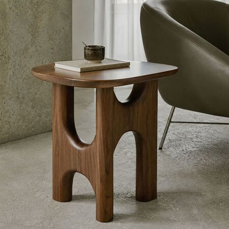 Ethnicraft Beistelltisch Flow von Ethnicraft Teak - Wildes Braun