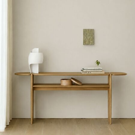 Ethnicraft PI Konsole B: 160 cm / T: 40 cm, Eiche