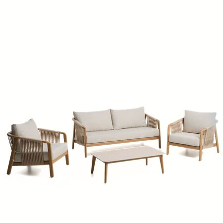 Kave Home Outdoor Set Sirte von Kave Home Ecru / Natur