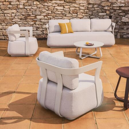 Kave Home Outdoor Sessel Tamaris von Kave Home Ecru