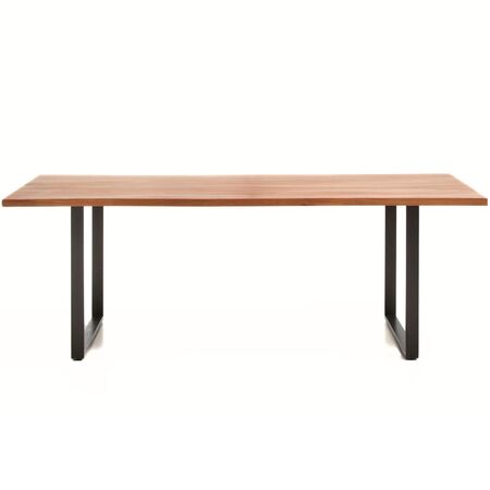 Kave Home Tisch Uxue von Kave Home L: 90 cm / B: 200 cm, Natur / Schwarz