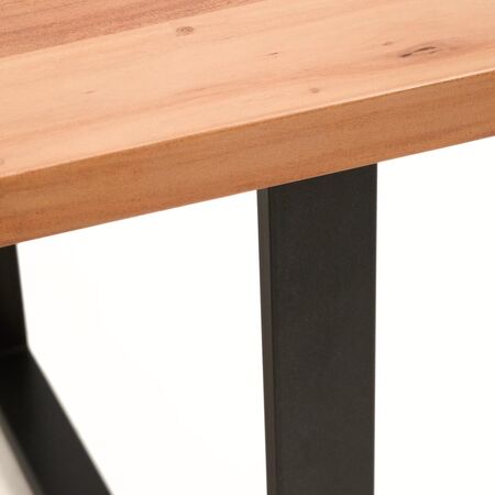 Kave Home Tisch Uxue von Kave Home L: 100 cm / B: 220 cm, Natur / Schwarz