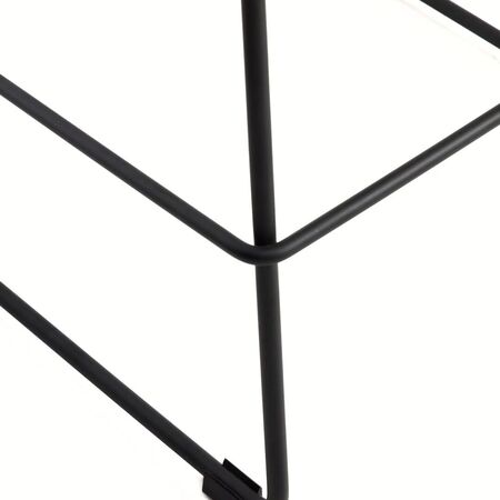 Kave Home Hohe Rückenlehne Hocker Zahara von Kave Home  Sitzhöhe: 75 cm, Cognac