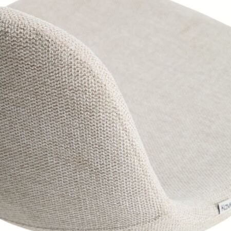 Kave Home Hohe Rückenlehne Hocker Zahara von Kave Home  Sitzhöhe: 75 cm, Chenille Beige