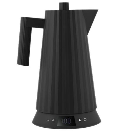 Alessi Elektrischer Wasserkocher Plissé von Alessi Schwarz