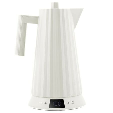 Alessi Elektrischer Wasserkocher Plissé von Alessi Weiss