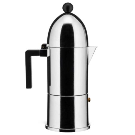 Alessi Alessi La Cupola Espressomaschine Aluminium / Schwarz