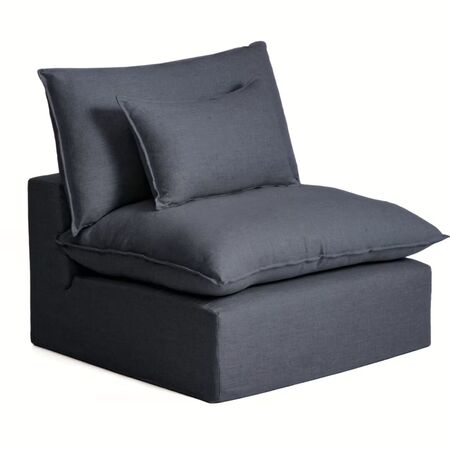 Kave Home Sessel Anarela von Kave Home B: 90 cm, Dunkelgrau