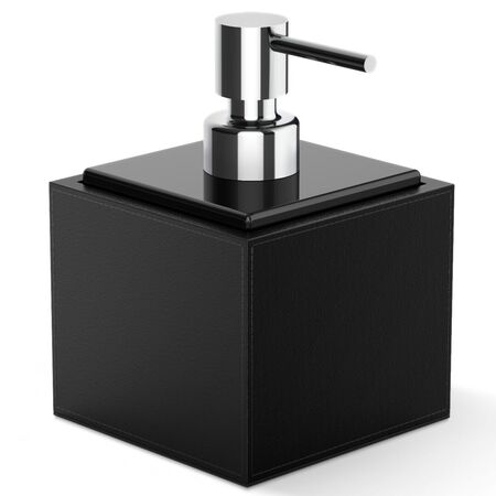 Decor Walther Seifenspender BROWNIE SSP von Decor Walther Lederimitat Schwarz, Schwarz