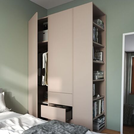 2-türiger Schrank 'Modular Plus' mit Seitenregal
