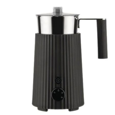 Alessi Multifunktions-Milchaufschäumer Plissé von Alessi Schwarz