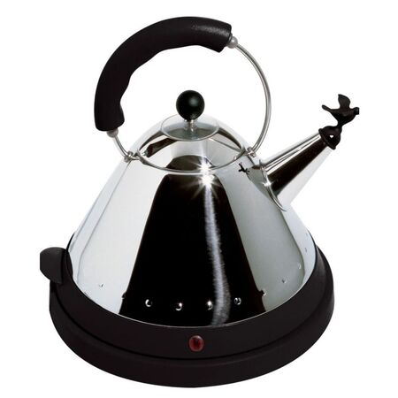 Alessi Elektrischer Wasserkocher MG32 Kabelfreier von Alessi Schwarz