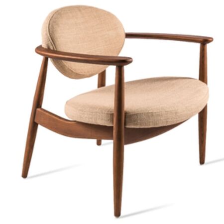 POLSPOTTEN Lounge Chair Roundy von POLSPOTTEN Beige