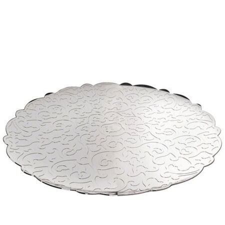 Alessi Rundes Tablett Dressed von Alessi Edelstahl 