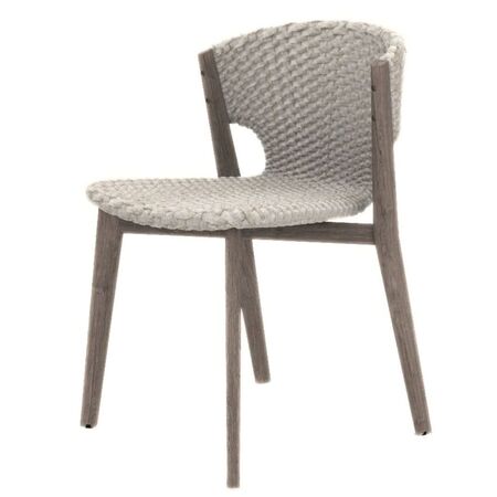 Mikado Side Chair Low in Leder mit Vierstern-Untergestell von Vitra