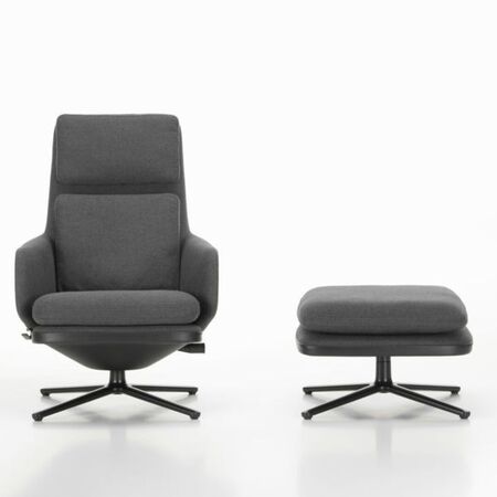 Grand Relax und Ottoman in Leder von Vitra