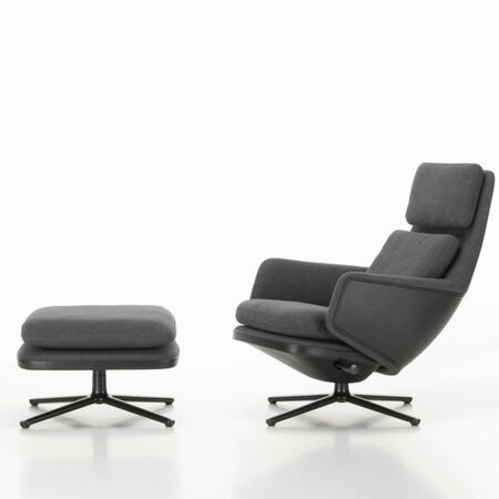 Grand Relax und Ottoman in Leder von Vitra