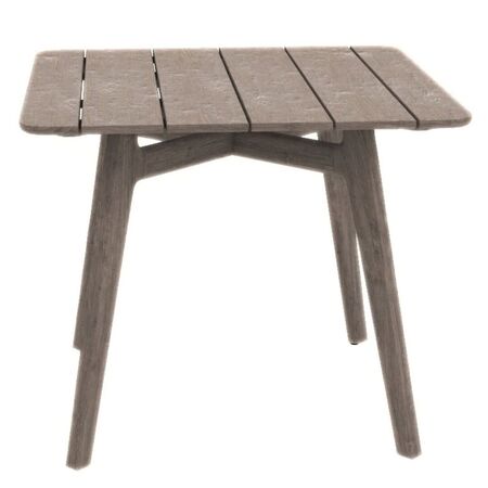 Ethimo Quadratischer Tisch Knit von Ethimo Gebeiztes Teakholz