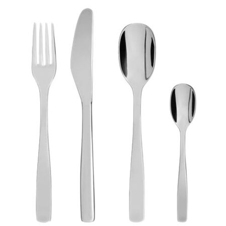 Alessi Besteckset 24-teilig KnifeForkSpoon von Alessi Edelstahl 