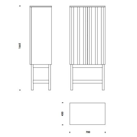 Hoher Schrank Rib von Normann Copenhagen