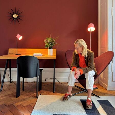 Baltensweiler Exklusive Limited Edition - Stehleuchte FEZ S in Rosa von Baltensweiler Rosa - Limited Edition Mooris, 2700 K