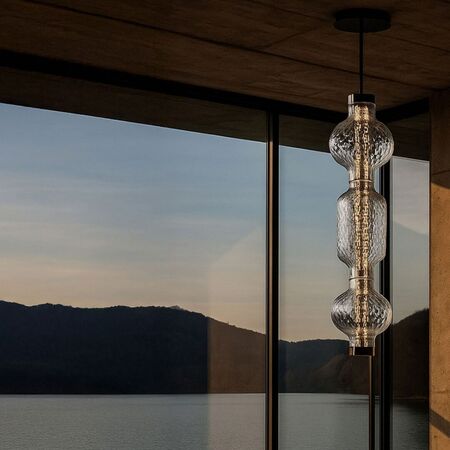 Artemide Pendelleuchte Alambicco Vertikal von Artemide  3 Lichter, 2700K-2