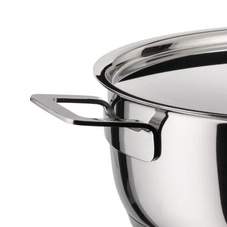 Flache Kasserolle mit zwei Griffen Pots&Pans von Alessi