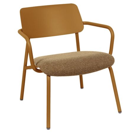 Fermob Indoor Lounge-Sessel Stoffbezug Studie von Fermob Lebkuchen - Meliertes Camelbraun D2E5