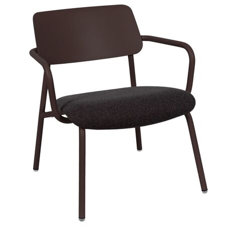 Fermob Indoor Lounge-Sessel Stoffbezug Studie von Fermob Tonka - Meliertes Braun E3E6