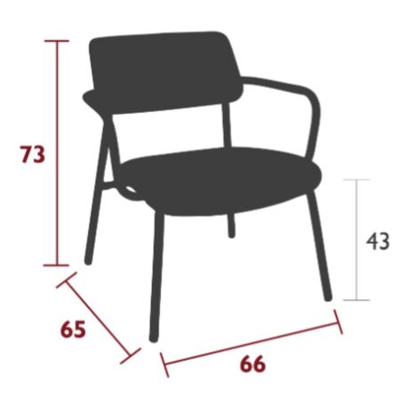 Fermob Indoor Lounge-Sessel Stoffbezug Studie von Fermob
