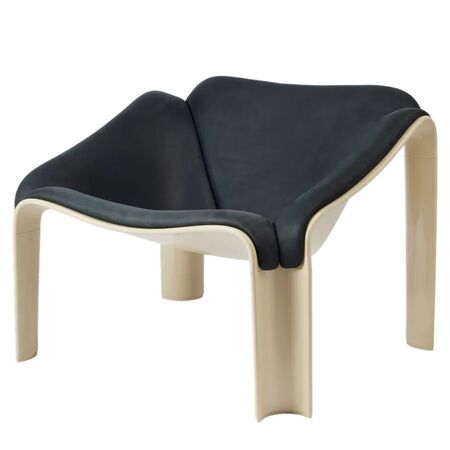 Gubi Lounge Chair F300 von Gubi Pastel Green / Dunes Sørensen Leather 21003