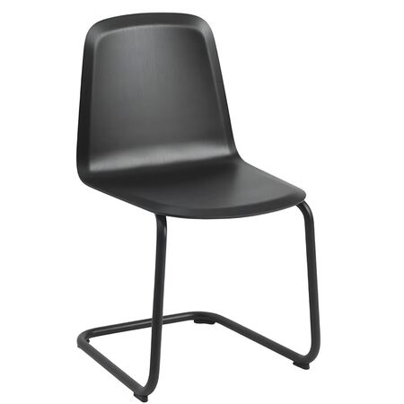 Muuto Stuhl Brink Cantilever von Muuto Black / Black - RAL 9005