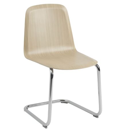 Muuto Stuhl Brink Cantilever von Muuto Oak / Chrome