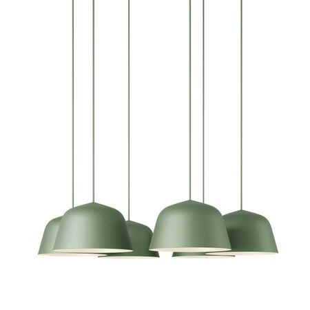 Muuto Cluster Pendelleuchten Ambit von Muuto Dusty Green