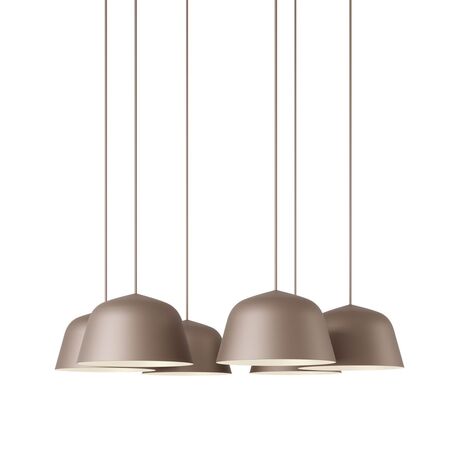 Muuto Cluster Pendelleuchten Ambit von Muuto Taupe