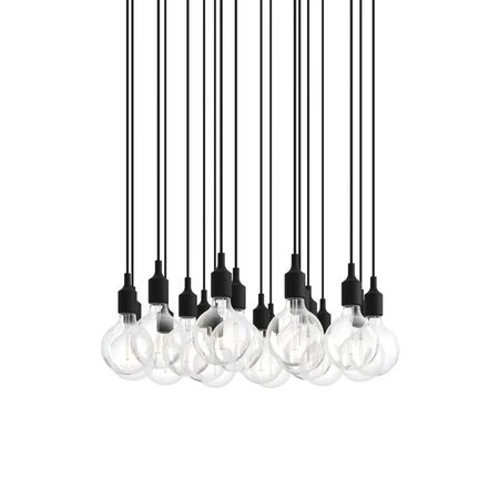 Muuto Cluster Pendelleuchten E27 von Muuto Black, 18 Lampen