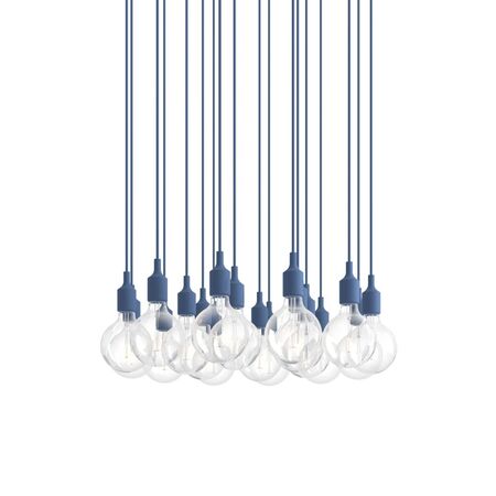 Muuto Cluster Pendelleuchten E27 von Muuto Pale Blue, 18 Lampen