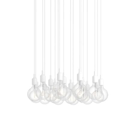 Muuto Cluster Pendelleuchten E27 von Muuto White, 18 Lampen