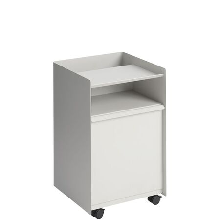 Muuto Rollcontainer Folded von Muuto Grey, Geschlossen niedrig