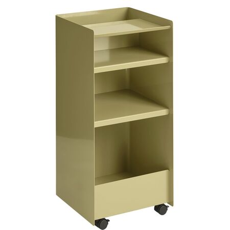 Muuto Rollcontainer Folded von Muuto Beige Green, Offen hoch