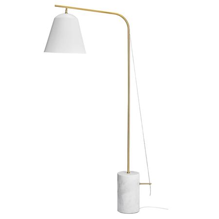 Norr11 Line Two von Norr11 Aluminium weiss - Messing - Marmor weiss